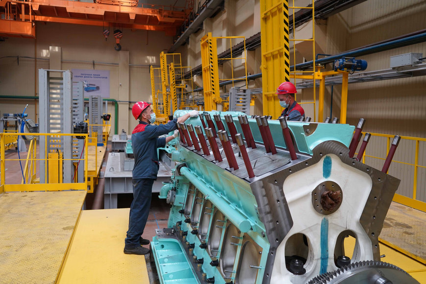 На Коломенском заводе внедрена новая эталонная линия по сборке дизельных двигателей